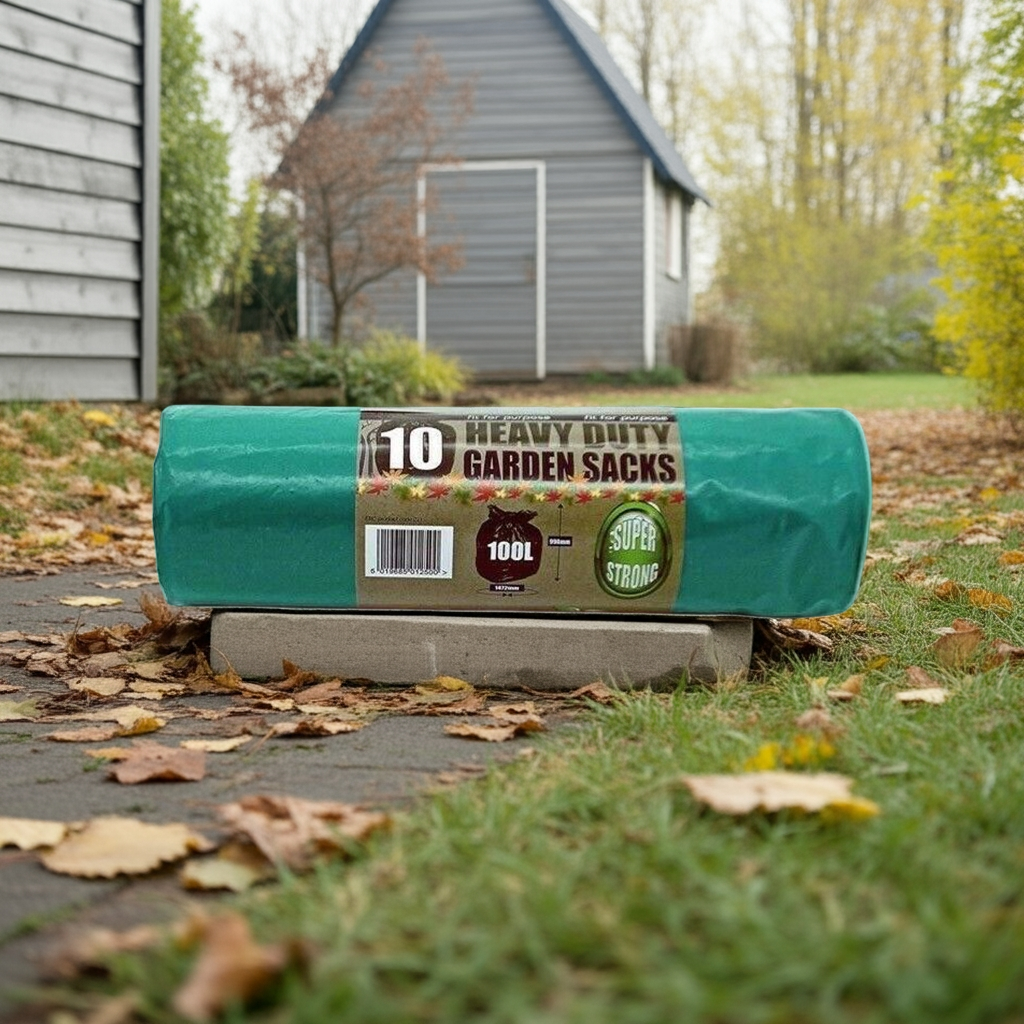 100L Heavy Duty Green Garden Sacks