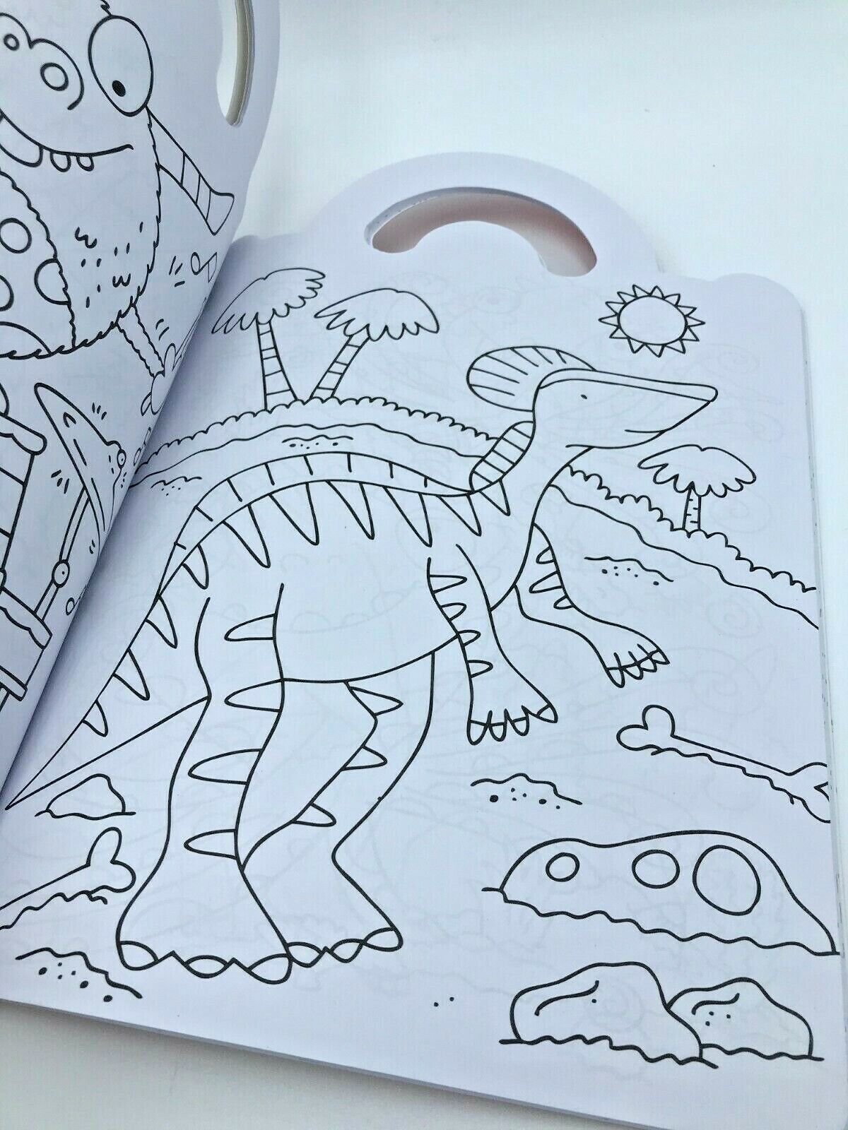 Colouring Bag Books 100 Stickers Mermaid Dinosaurs Pirate Unicorn Princess
