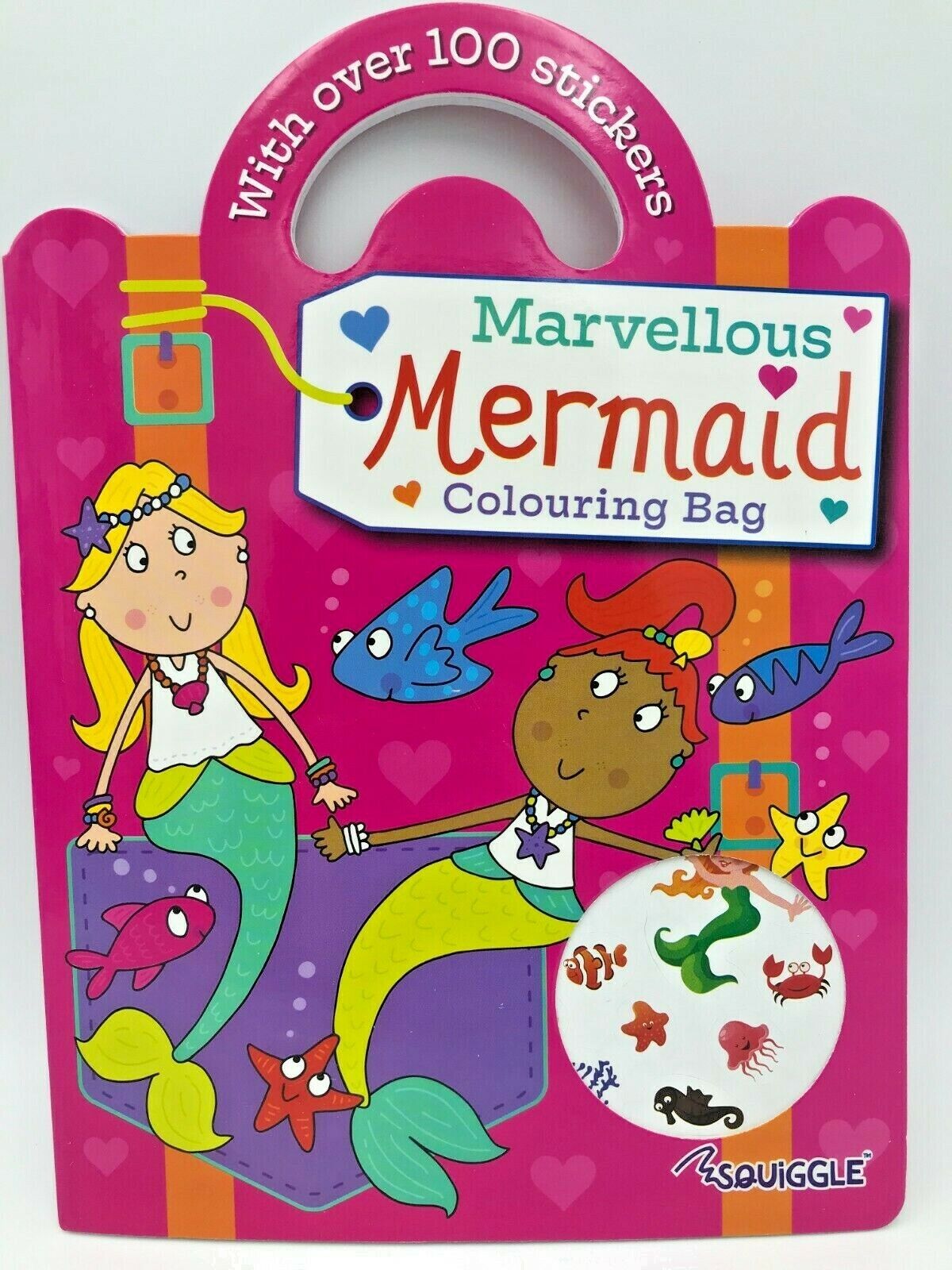 Colouring Bag Books 100 Stickers Mermaid Dinosaurs Pirate Unicorn Princess