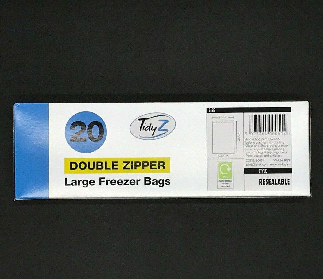 Tidyz Food Freezer Sandwich Bags - Mix and Match - NOT FREE POSTAGE