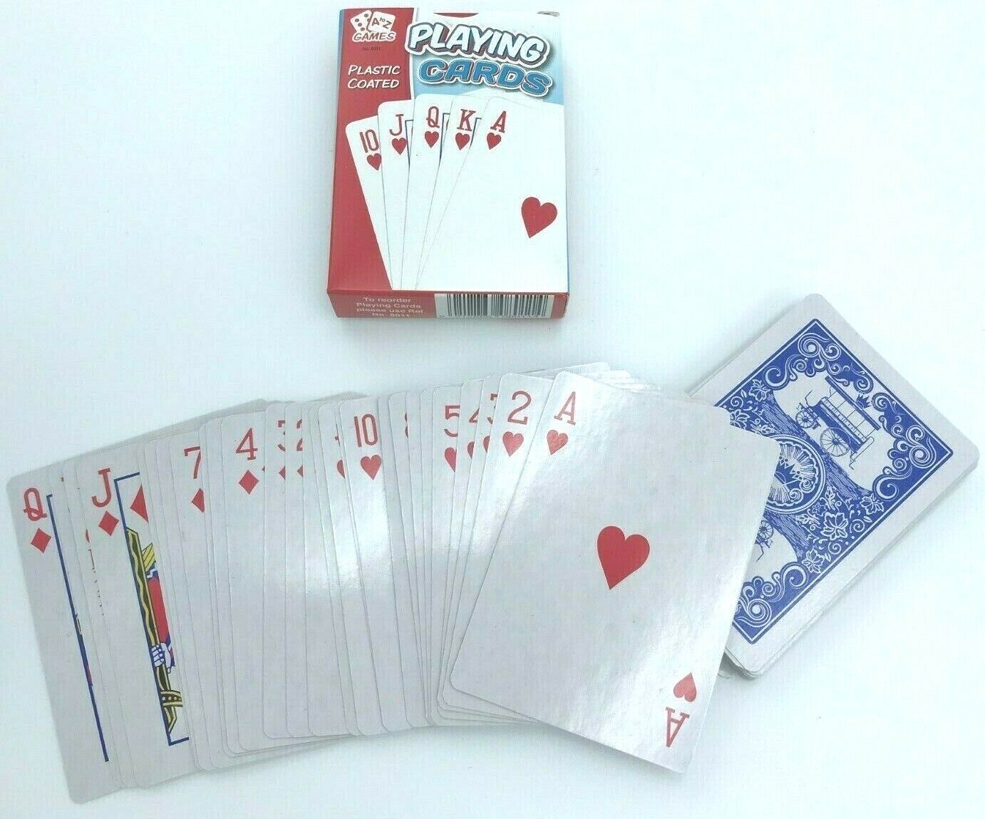 Playing Cards Plastic Coated 52 Standard Card Deck Poker Solitaire Children Kids