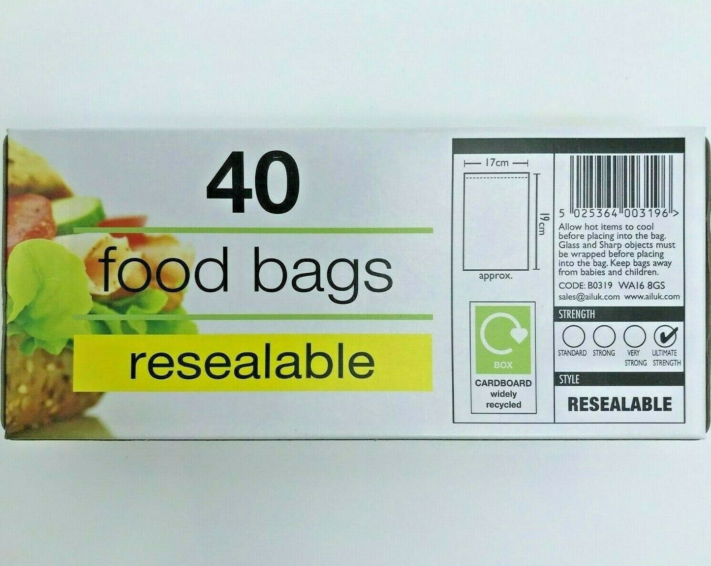 Tidyz Food Freezer Sandwich Bags - Mix and Match - NOT FREE POSTAGE