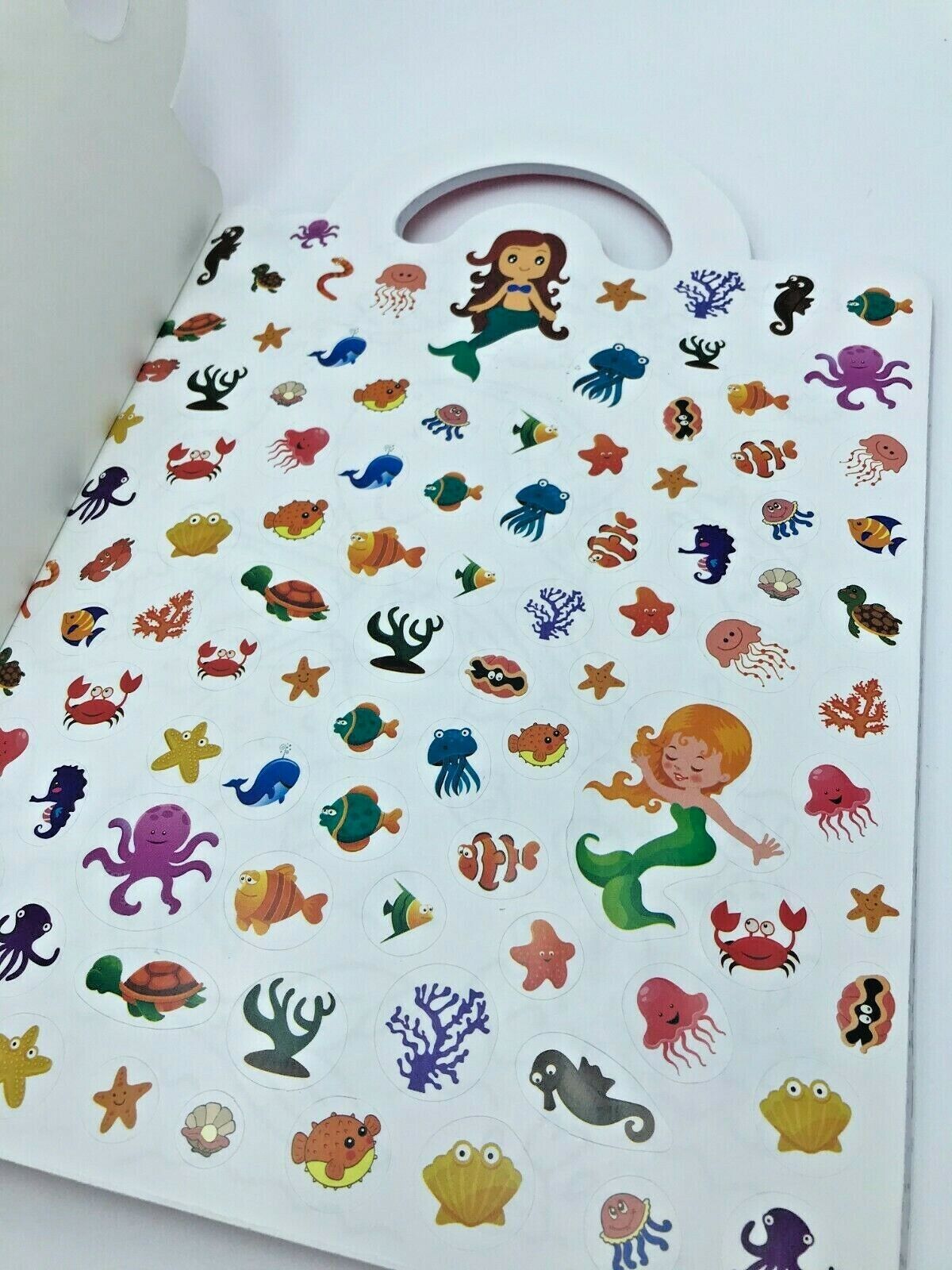 Colouring Bag Books 100 Stickers Mermaid Dinosaurs Pirate Unicorn Princess