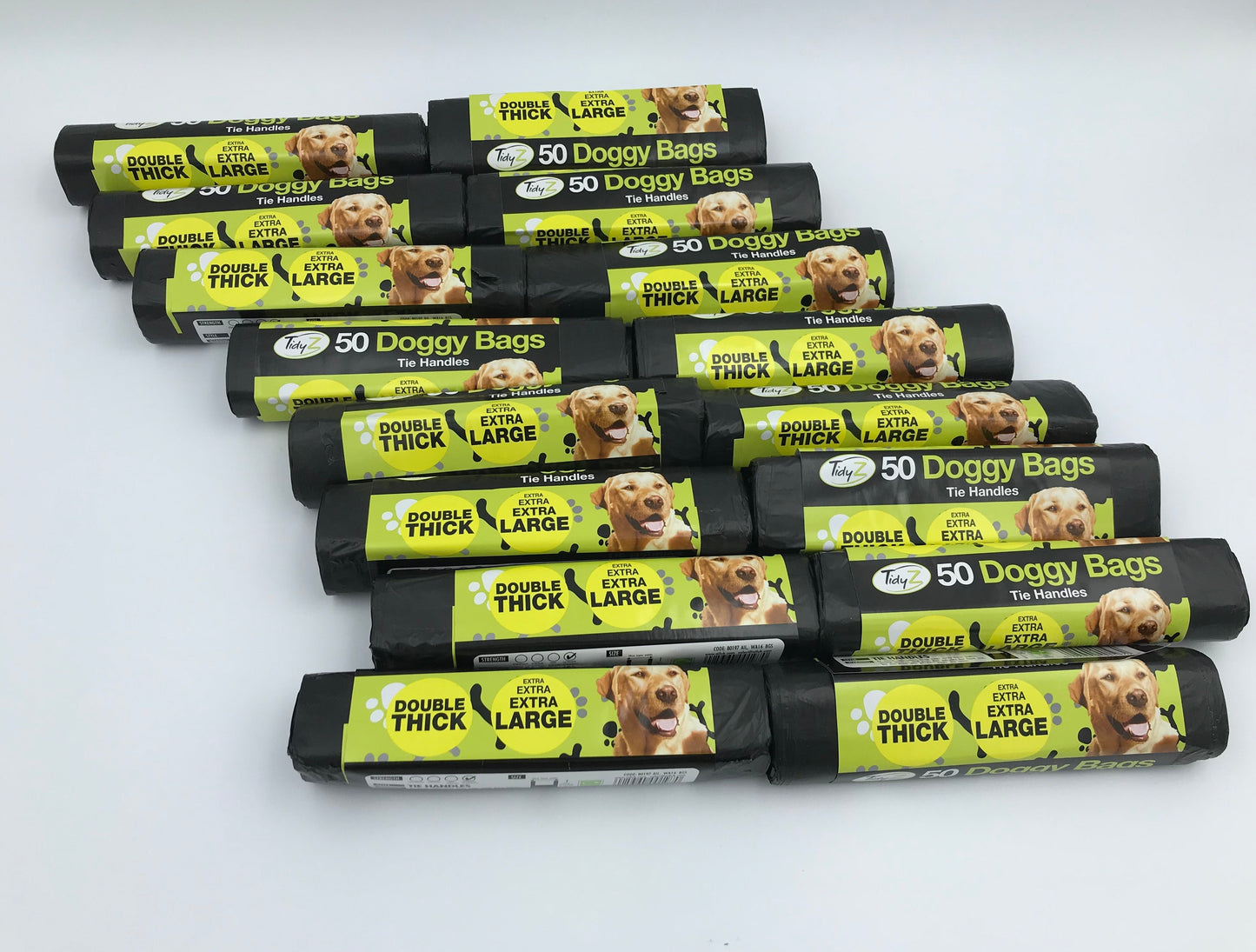 Rolls of 50 - Tidyz Extra Large Poop Bags (16 Micron)