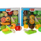 Cut & Stick Play Food Fruit Pretend Kitchen Preschool Toys Chef Hook & Loop
