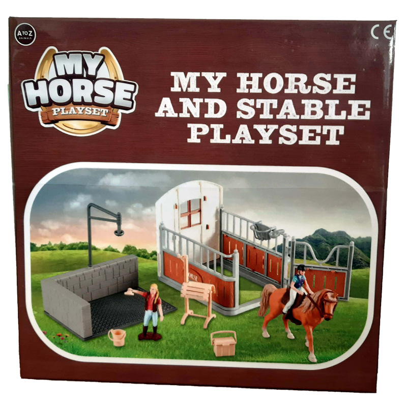 My Horse And Stable Equestrian Play Set Kids Fun Ideal Birthday Gift Xmas New
