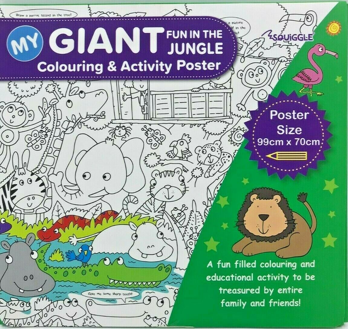 My Giant Colouring & Activity Poster - 99cm X 70cm - Assorted Designs