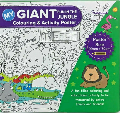 My Giant Colouring & Activity Poster - 99cm X 70cm - Assorted Designs