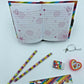 Unicorn Diary Sets Gift Idea Stationary Ruler Rubber Pencil & Sharpener