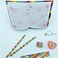 Unicorn Diary Sets Gift Idea Stationary Ruler Rubber Pencil & Sharpener