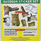 Decorative Wheelie Bin Stickers Outdoor Numbers Flowers Dogs Cats Bird Gnomes