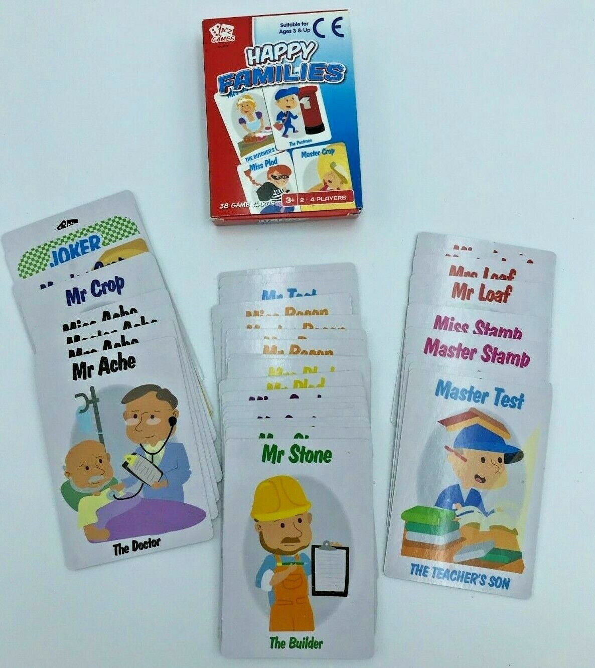 Classic Children's Card Games - Happy Families, Old Maid, Go Fish, Animal Snap