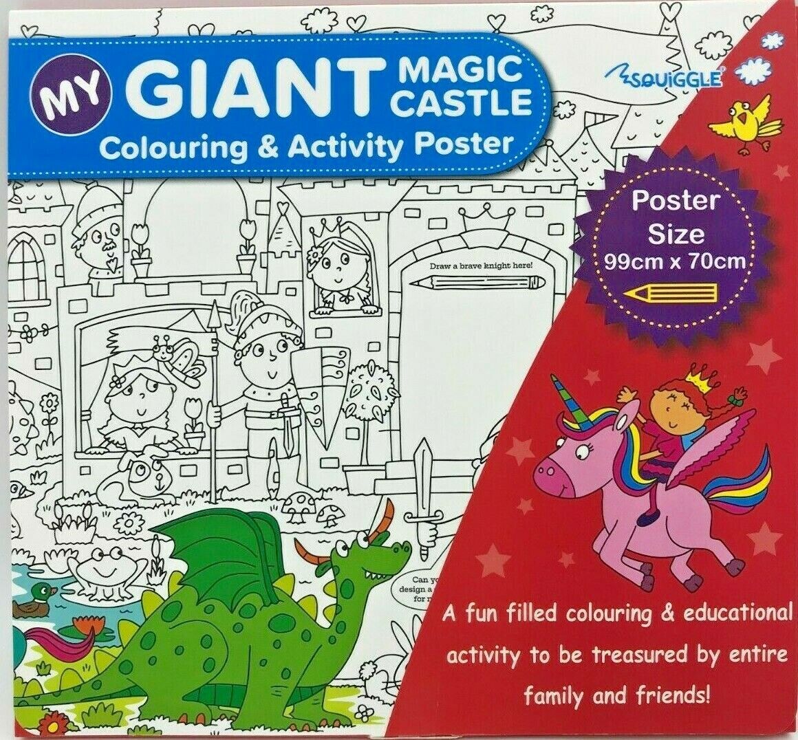 My Giant Colouring & Activity Poster - 99cm X 70cm - Assorted Designs