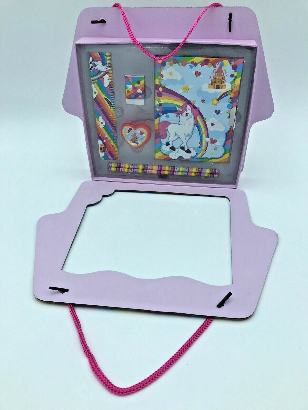 Unicorn Diary Sets Gift Idea Stationary Ruler Rubber Pencil & Sharpener