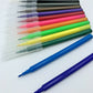 Brush Tipped Pens - Pack of 12 pens - Assorted Colours