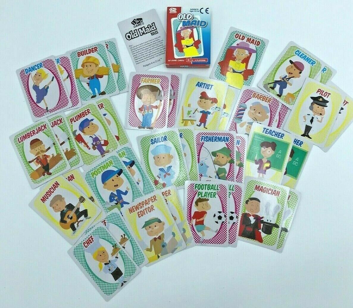 Classic Children's Card Games - Happy Families, Old Maid, Go Fish, Animal Snap