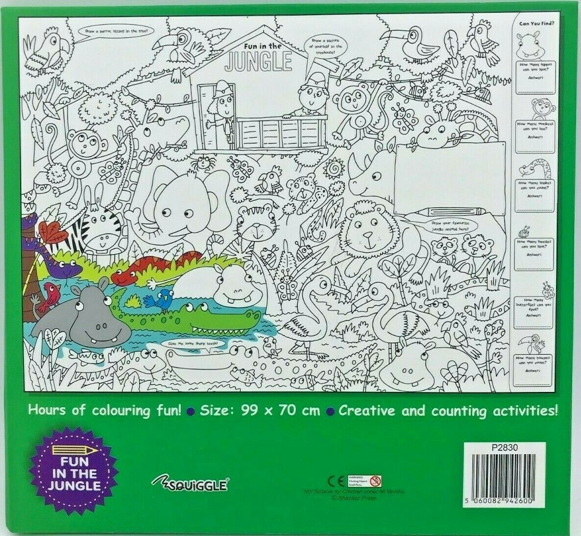 My Giant Colouring & Activity Poster - 99cm X 70cm - Assorted Designs