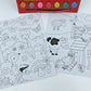 Children's Painting by Numbers - 7 Paints, 1 Paint Brush 2 Paint By Number Sheets