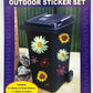 Decorative Wheelie Bin Stickers Outdoor Numbers Flowers Dogs Cats Bird Gnomes