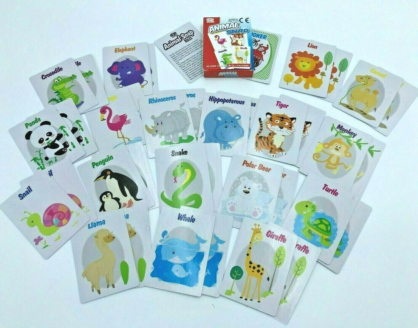 Classic Children's Card Games - Happy Families, Old Maid, Go Fish, Animal Snap