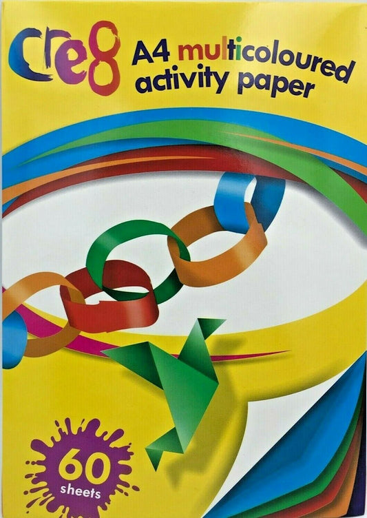 Activity Paper  A4 Size 60 Sheets Assorted Colours