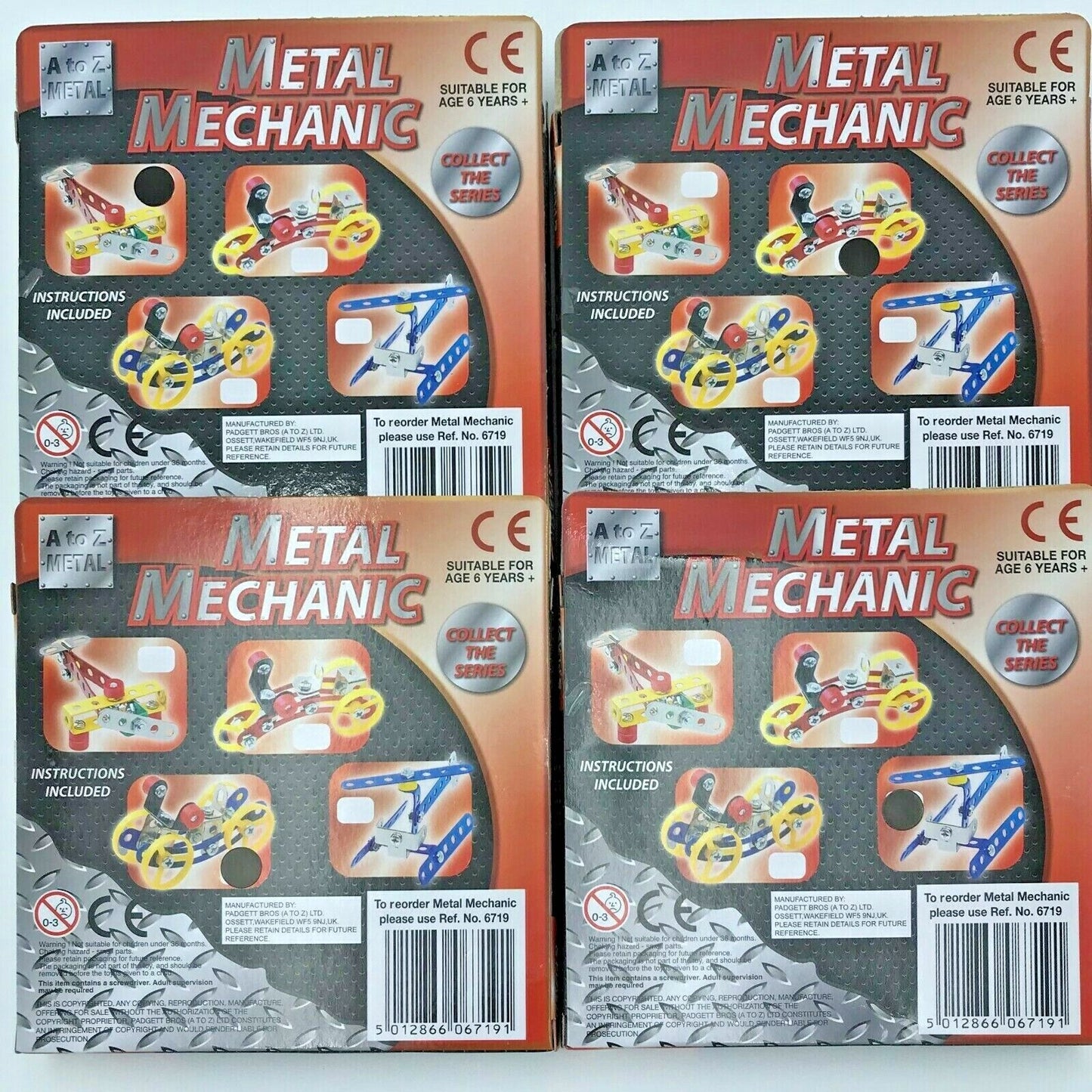 Metal Mechanic, Mini Kits, 4 to collect, Party bag, Stocking filler, 6 YR+