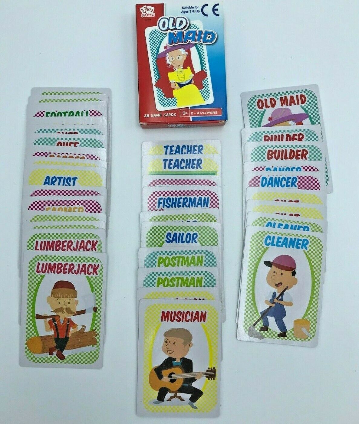 Classic Children's Card Games - Happy Families, Old Maid, Go Fish, Animal Snap