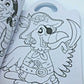Colouring Bag Books 100 Stickers Mermaid Dinosaurs Pirate Unicorn Princess