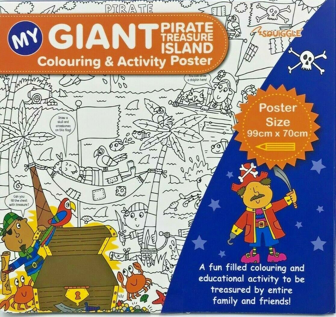 My Giant Colouring & Activity Poster - 99cm X 70cm - Assorted Designs