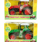 9" Tractor Friction Power Red or Green Tow bar 3+ years Birthday Christmas Toy