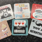 Set of 6 - Postcard Coasters with different designs Shabby Chic Drinks