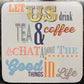 Set of 6 - Postcard Coasters with different designs Shabby Chic Drinks